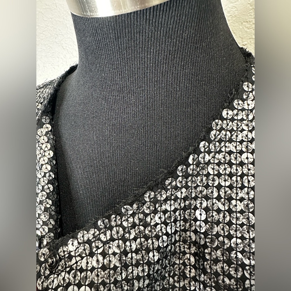 EXPRESS Sequin Zip Jacket Size M - Picture 4 of 6